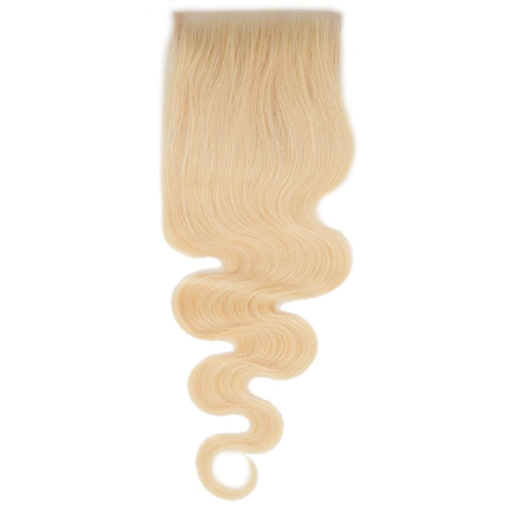 Expensive Russian Blonde Body Wave Closure