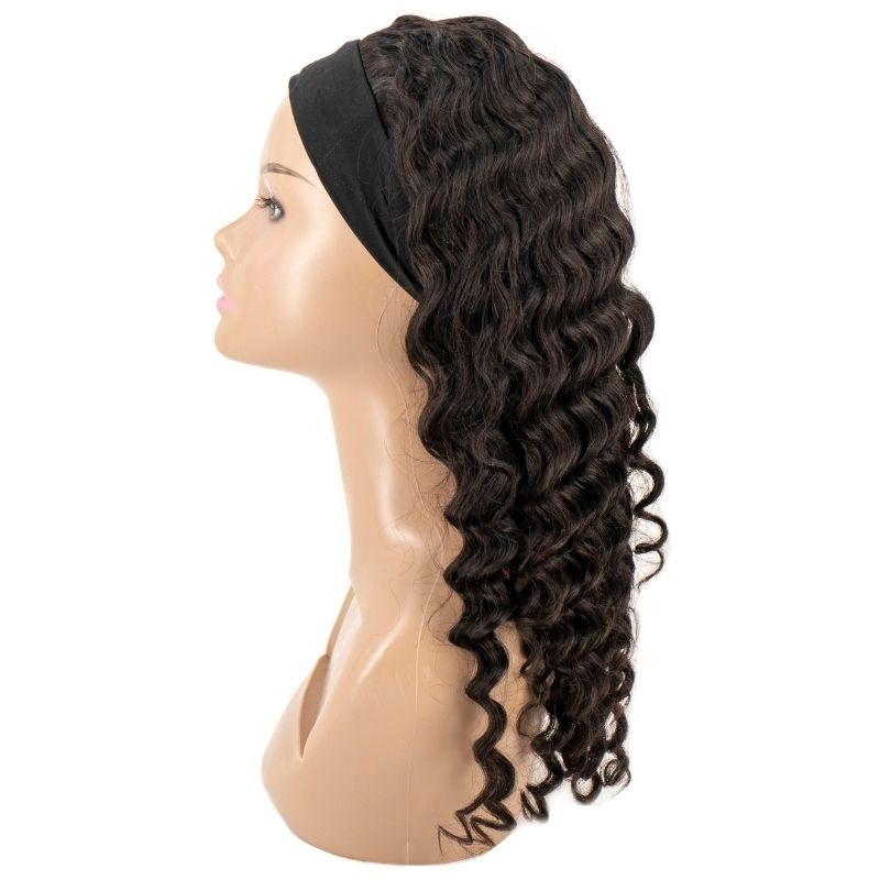Expensive Deep Wave Headband Wig