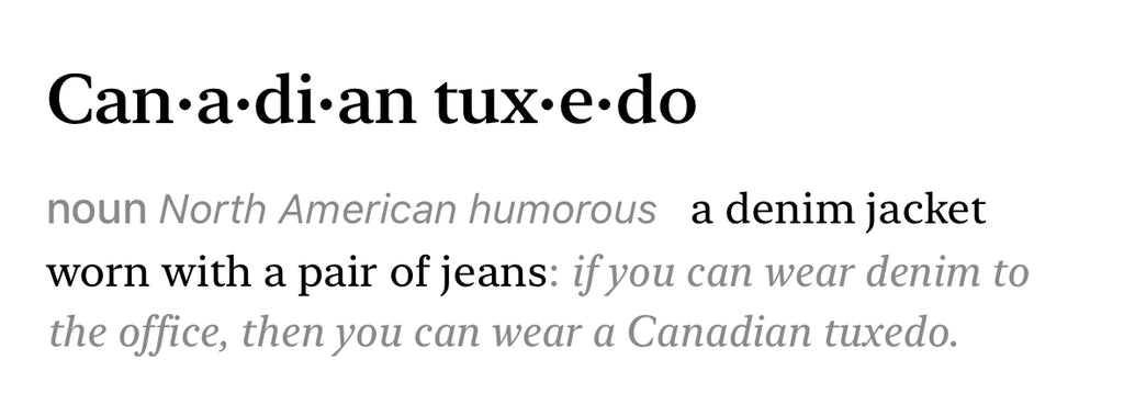 OAT COUTURE Canadian Tuxedo SOCIALITE MASCARA