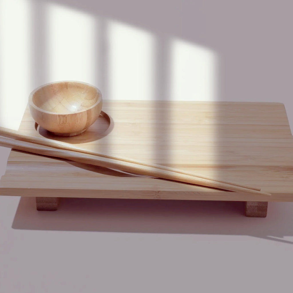 Bamboo Sushi Plate Gift Set