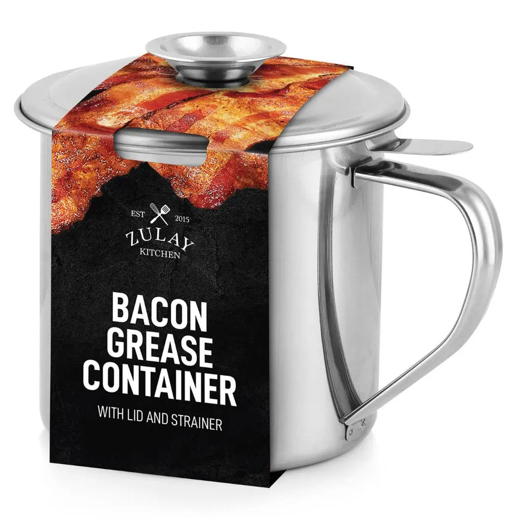 Bacon Grease Container Stainless Steel