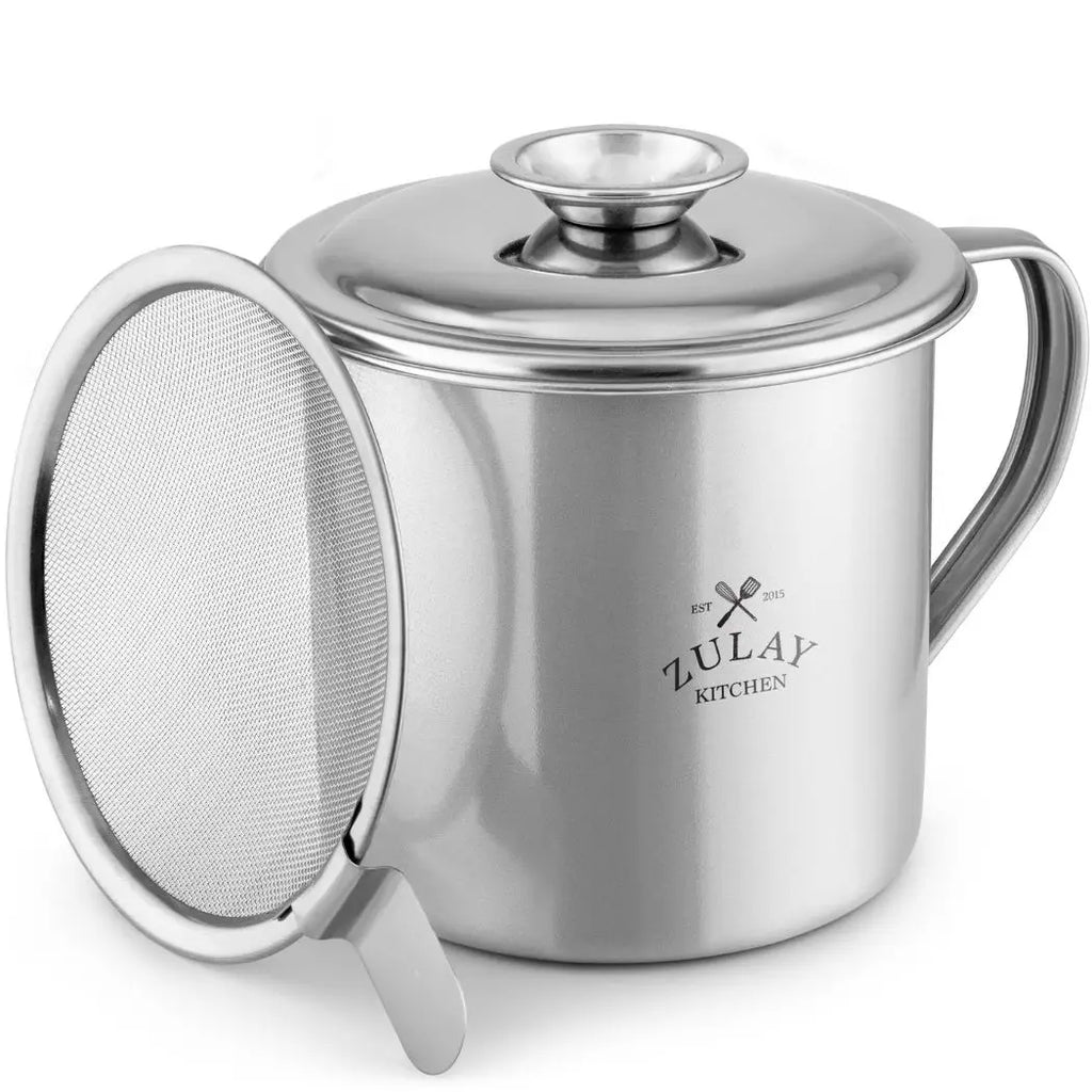 Bacon Grease Container Stainless Steel