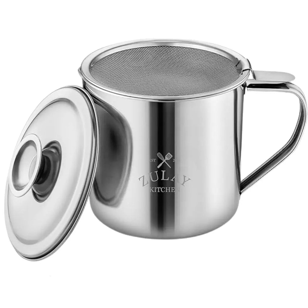 Bacon Grease Container Stainless Steel