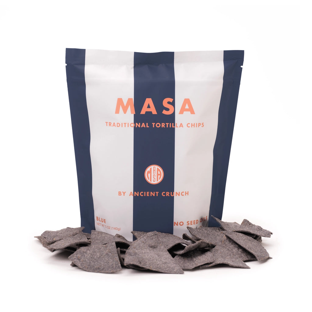 Masa Tortilla Chips - Blue, 5oz Bag