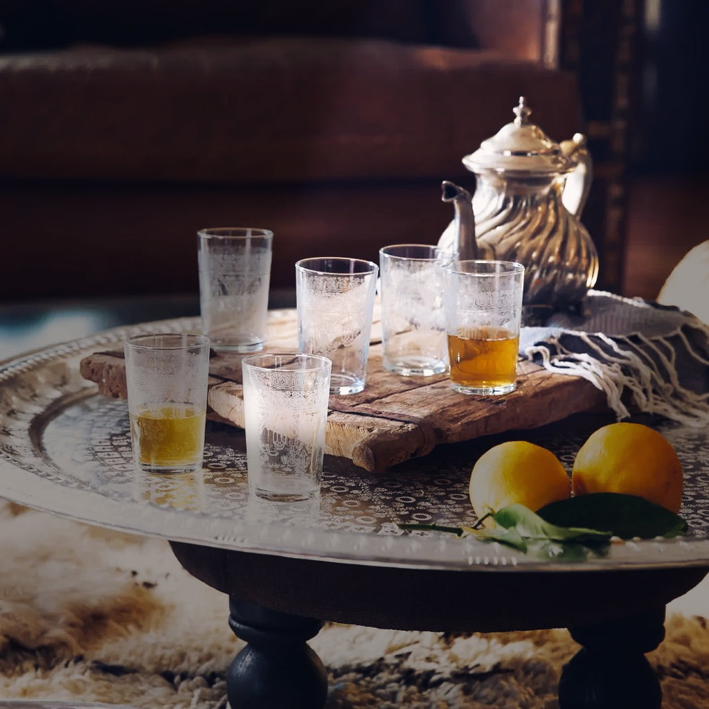 Rosaly Relief Tea Glasses