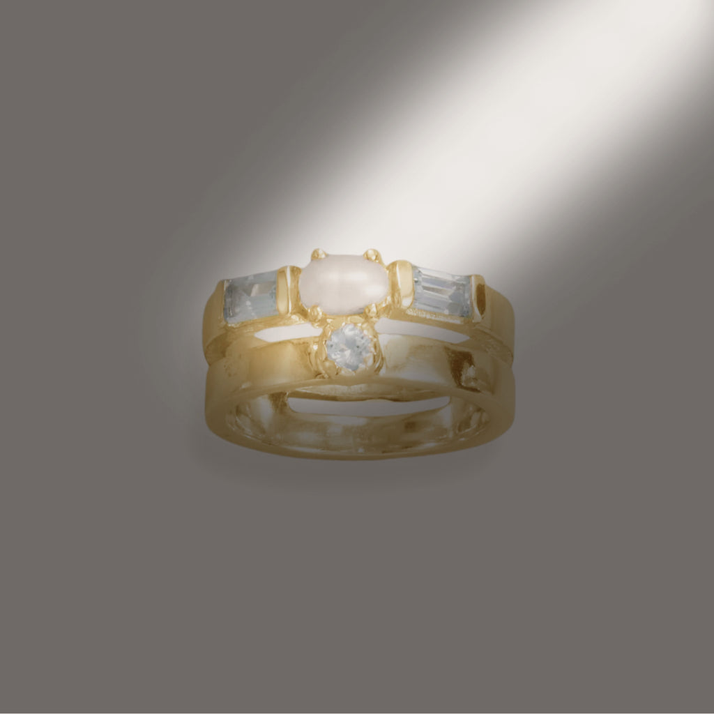 Pearls x Blues Ring