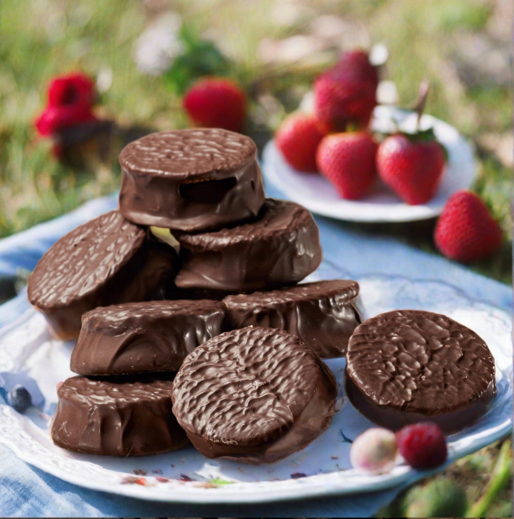 Chocolate Covered Alfajores Cookies