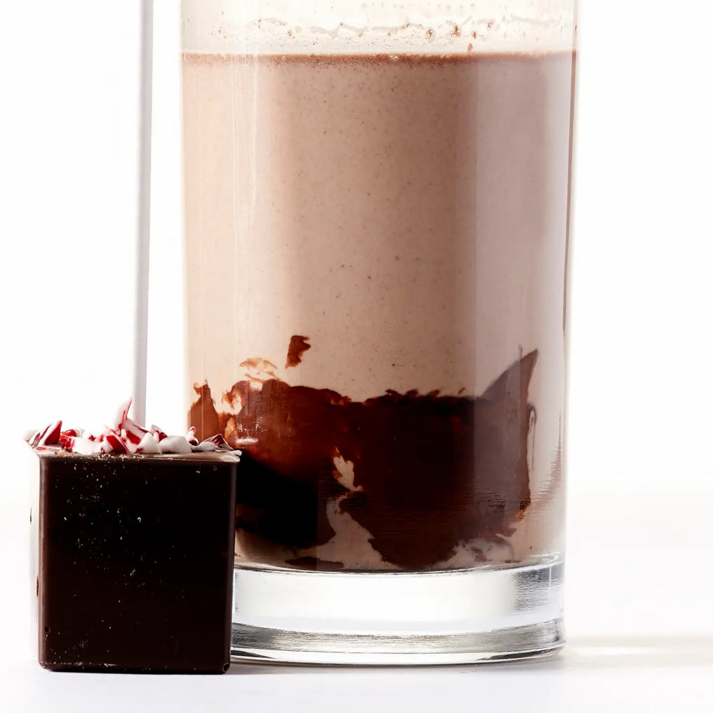 Peppermint Candy Dark Chocolate On A Stick (Hot Cocoa)