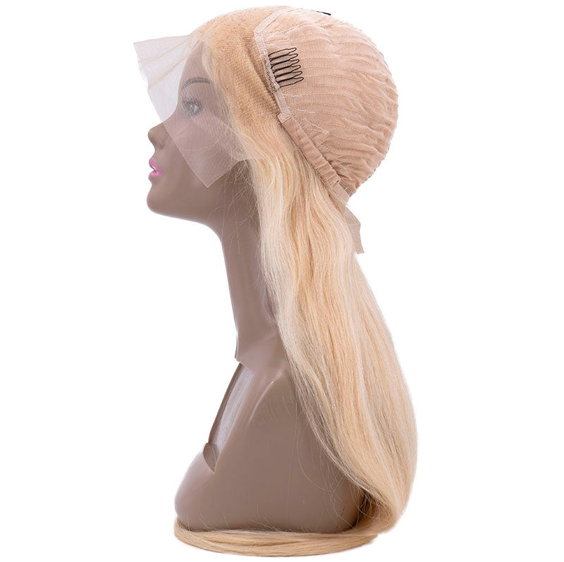 Expensive Brazilian Blonde Straight 13x4 Lace Front Wig