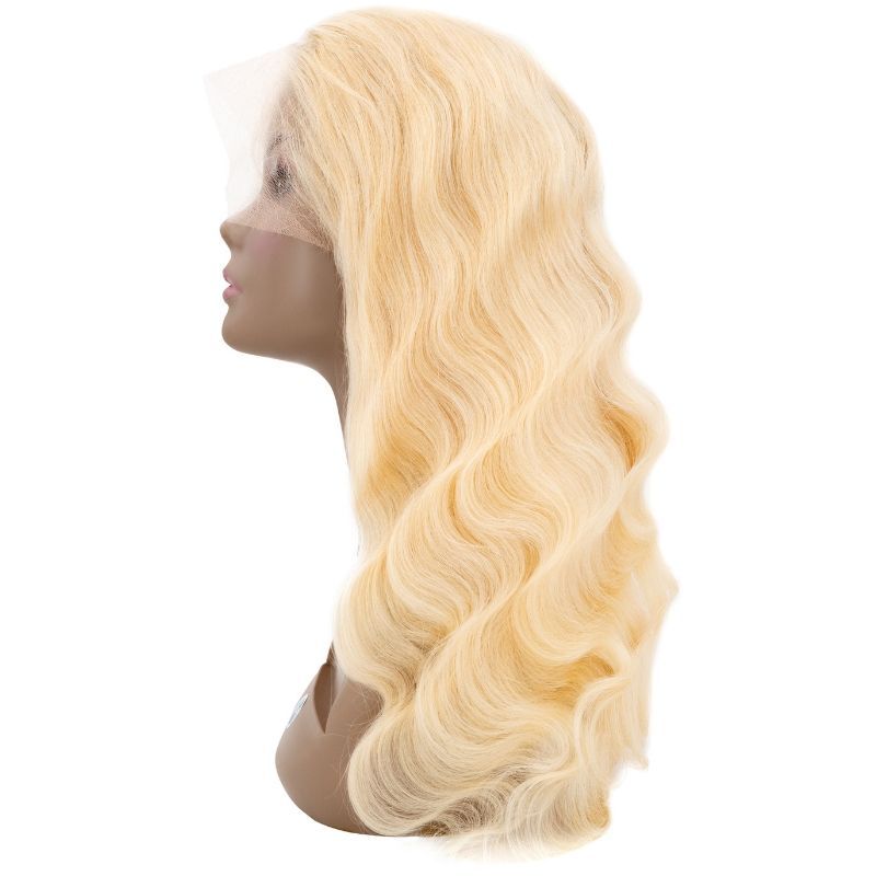 Expensive Front Lace Blonde Body Wave Wig