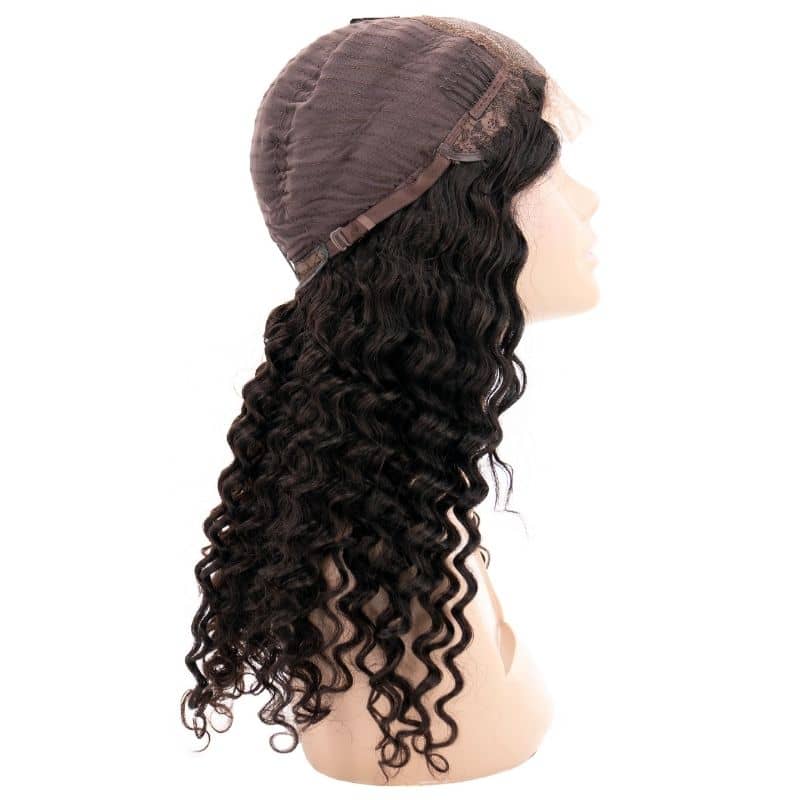 Expensive Deep Wave Transparent Closure Wig