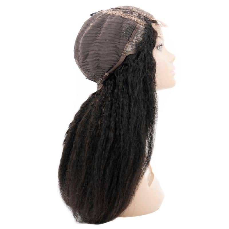 Expensive Kinky Straight Transparent Closure Wig
