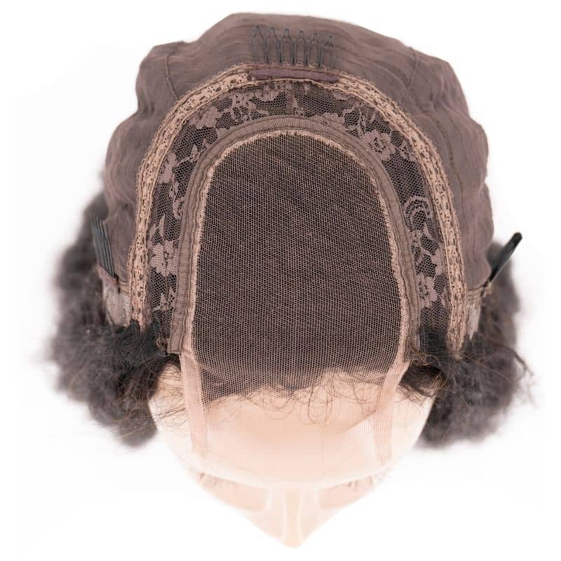 Expensive Kinky Straight Transparent Closure Wig