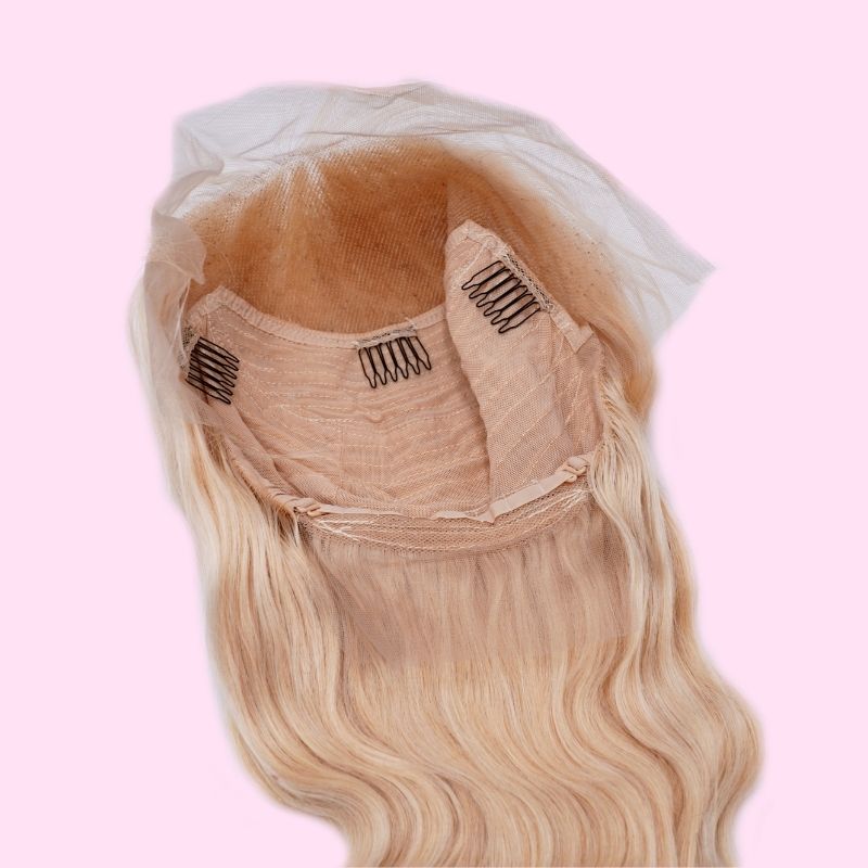 Expensive Front Lace Blonde Body Wave Wig