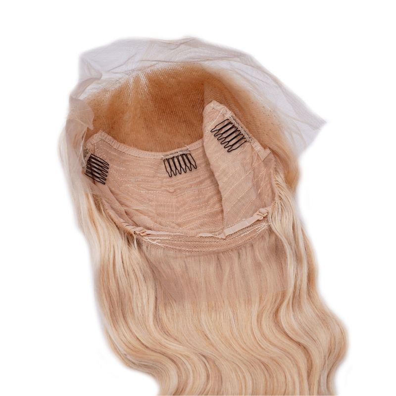 Expensive Front Lace Blonde Body Wave Wig