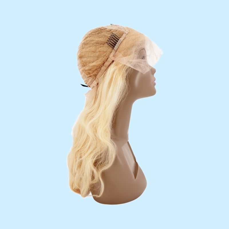 Expensive Front Lace Blonde Body Wave Wig