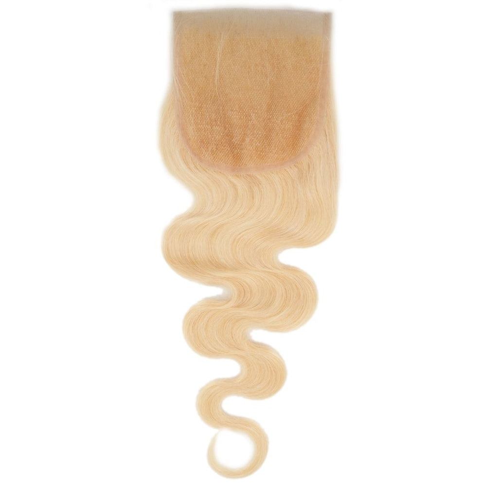 Expensive Russian Blonde Body Wave Closure