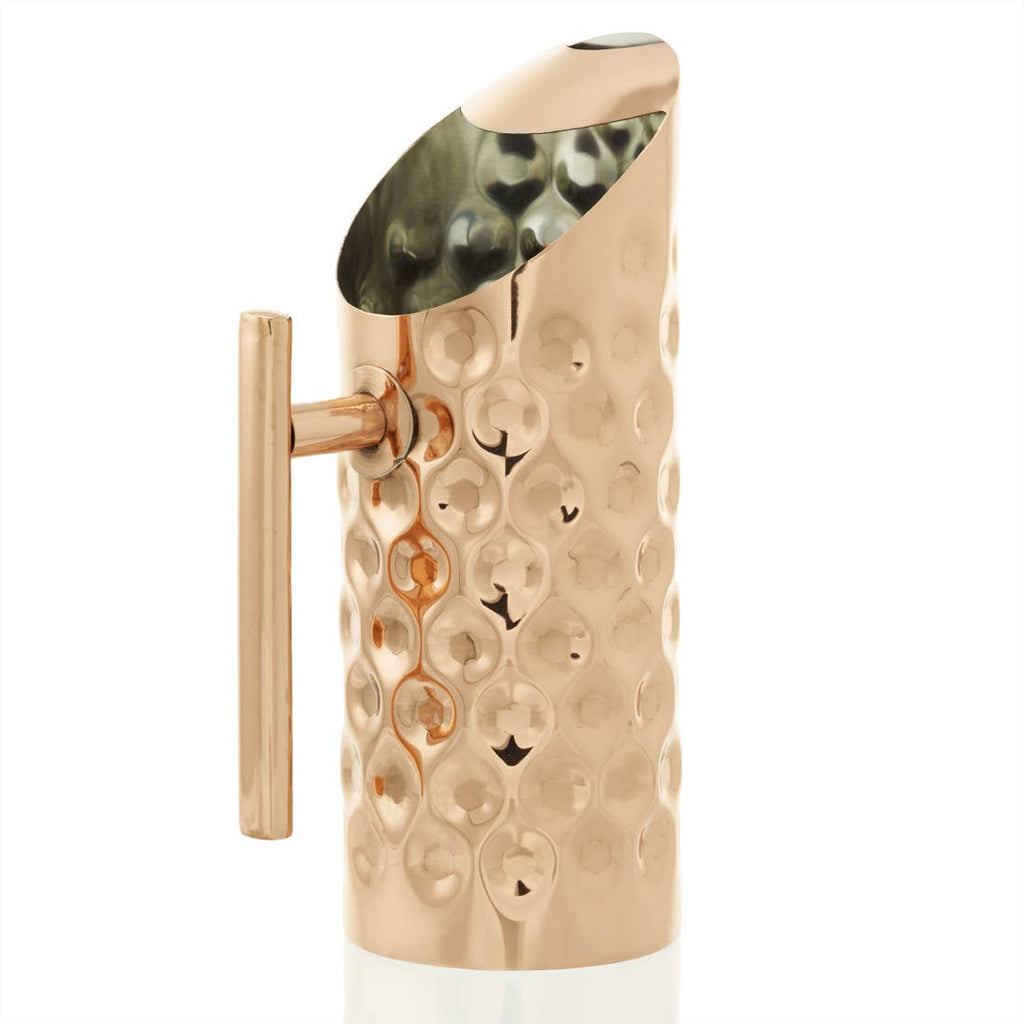 Copper Hammered Water Pitcher