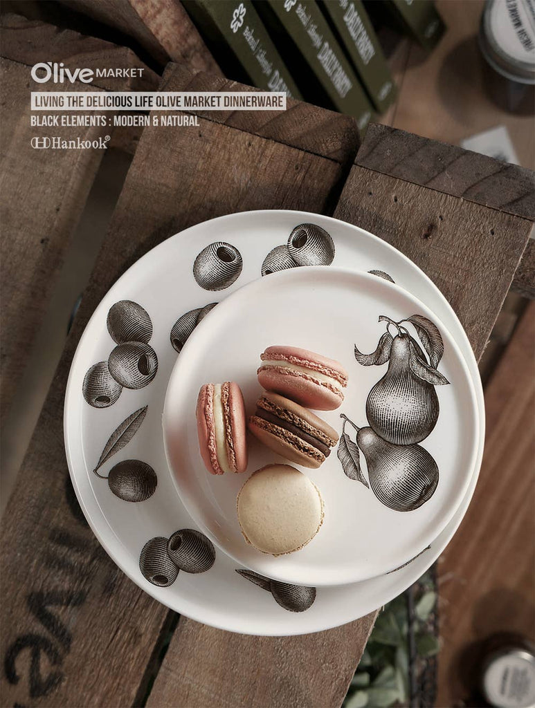 Olive Market - Set of Four 8" Plates