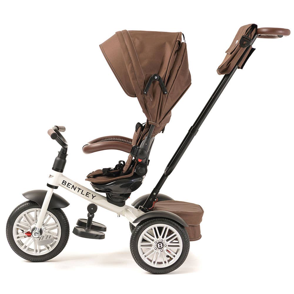 6 in 1 White Satin Bentley Stroller Trike