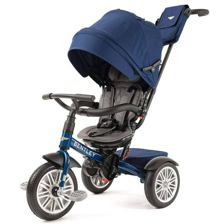 6 in 1 Sequin Blue Bentley Stroller Trike