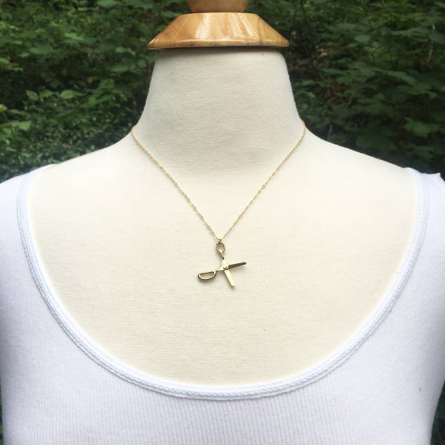 Tiny Gold Scissor Necklace #NEW