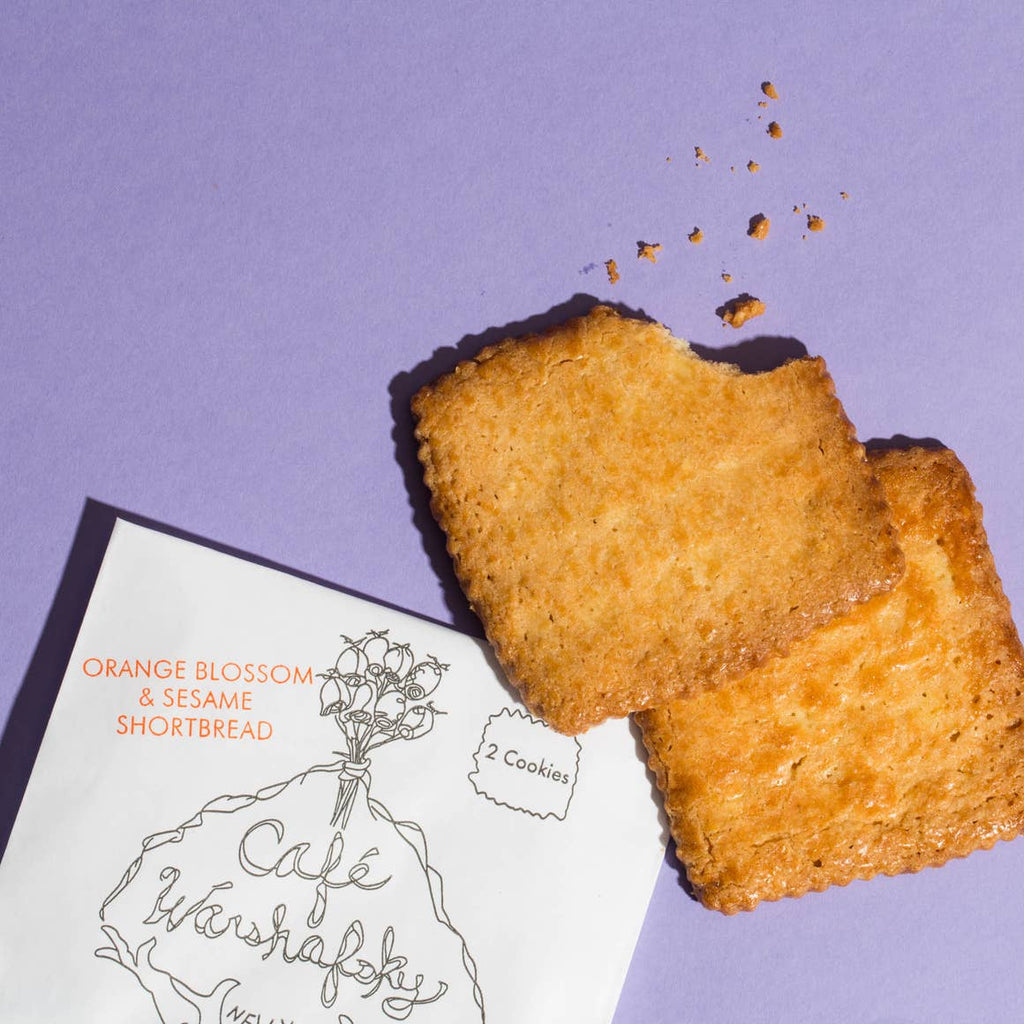 Orange Blossom and Sesame Shortbread