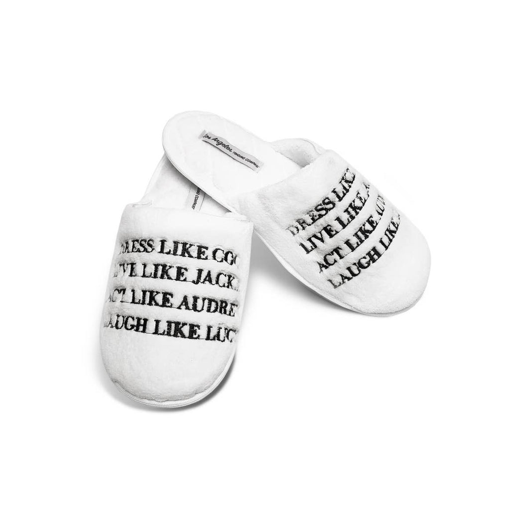 White Slippers - Dress Like Coco