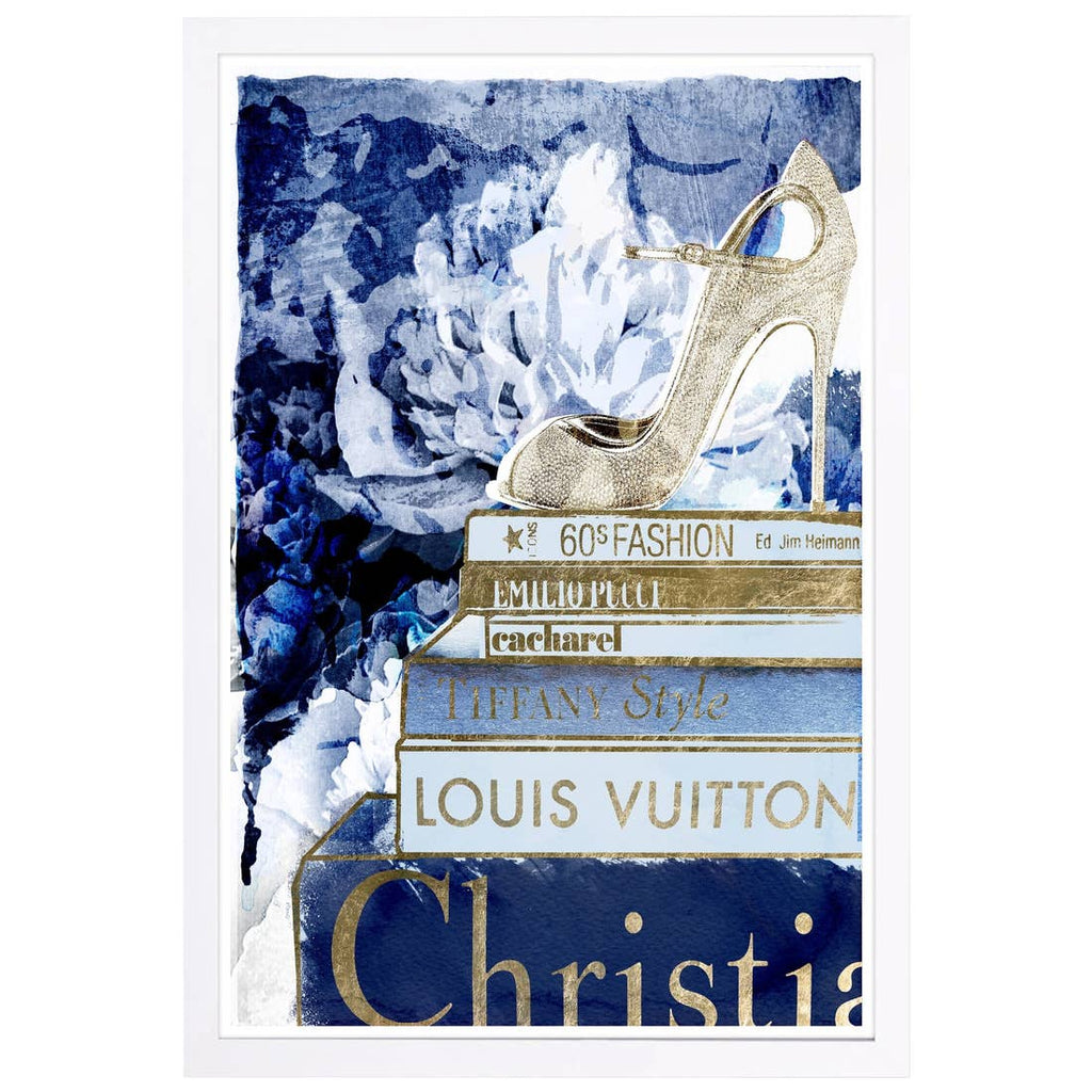 13" x 19" What's On My Mind Navy Custom Framed Art