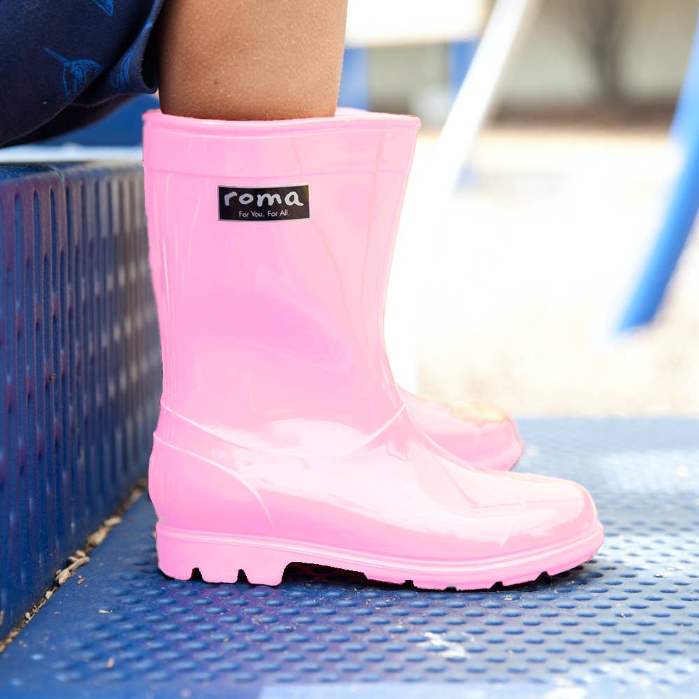 KID'S ABEL PINK RAIN BOOTS