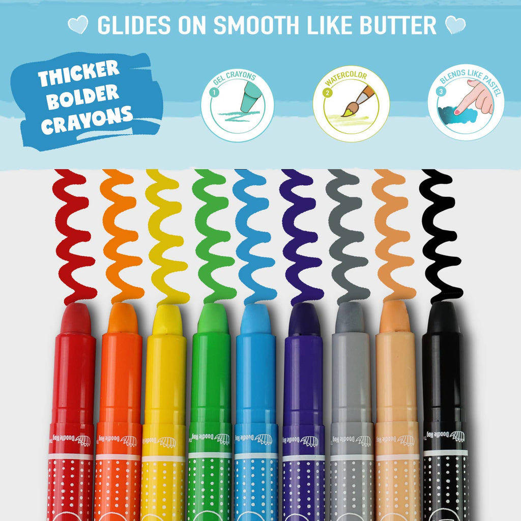NOYO 36 Colors Gel Crayons for Toddlers and Kids!!