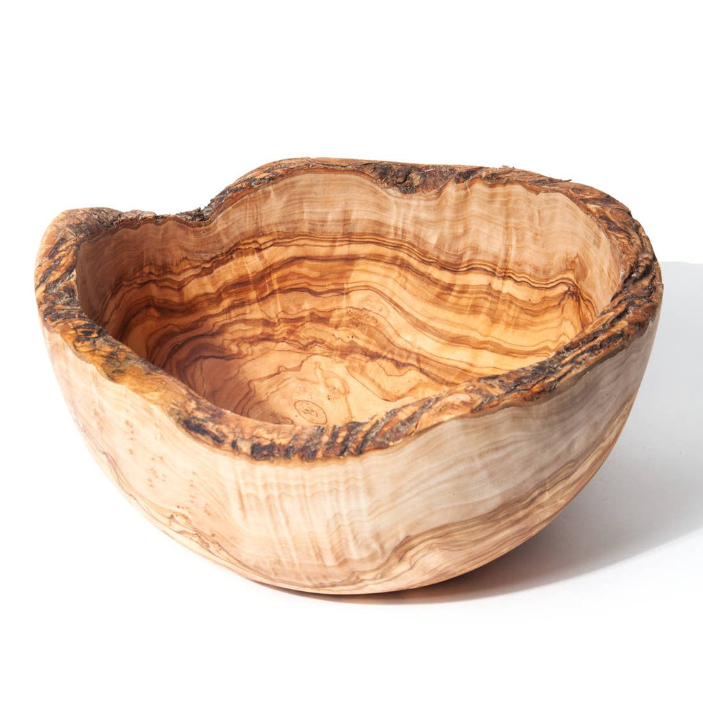 Rustic Olive Wood Salad Bowl