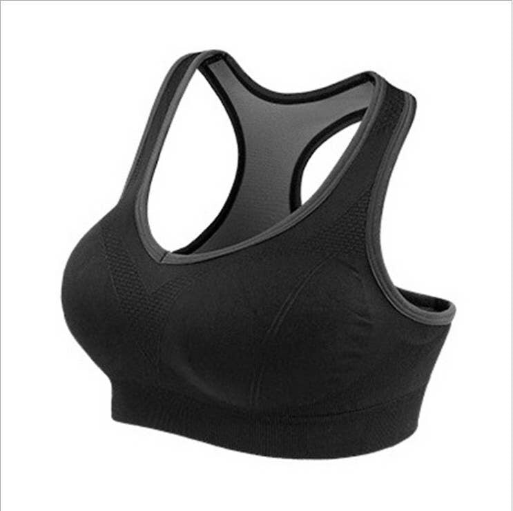 Racerback Athletic Sports Bra - Black