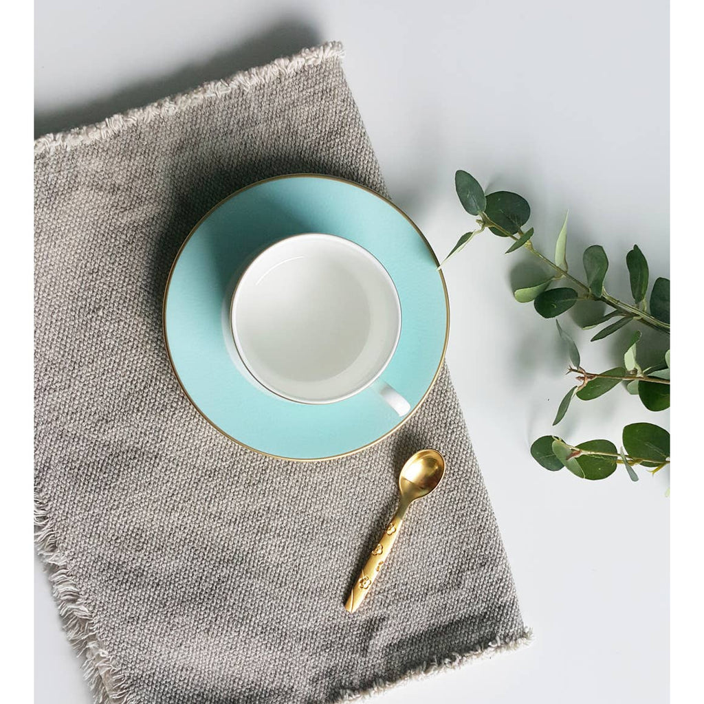Charlotte - Set of Two Espresso Cups & Saucers