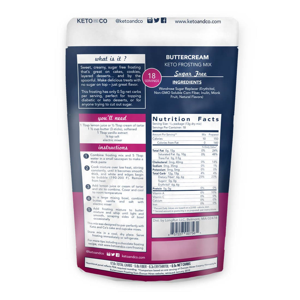 Keto Frosting Mix - Buttercream