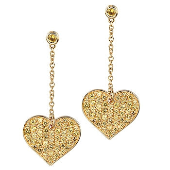 TAY 18kt gold unconditional love earrings