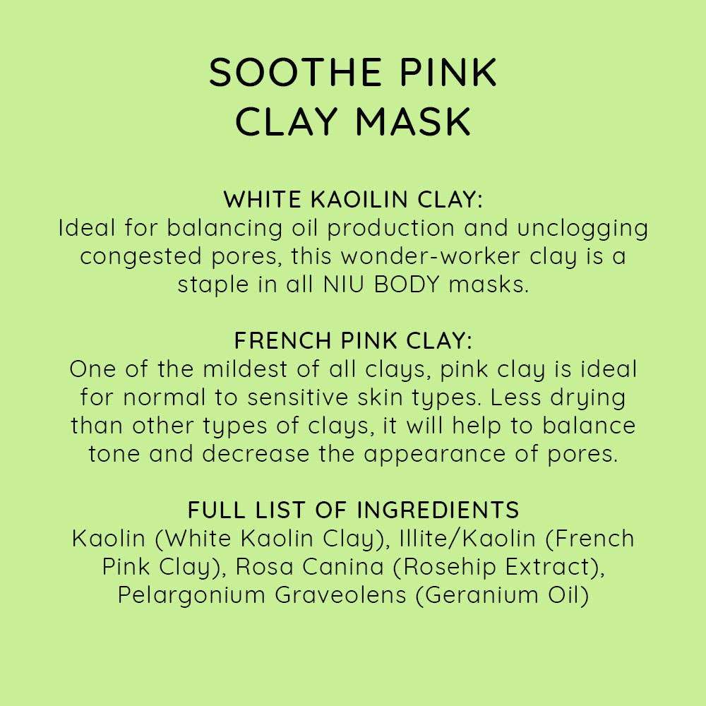 Soothe Pink Clay Mask