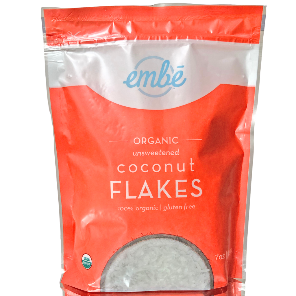 7 oz embe Organic Unsweetened Coconut Flakes