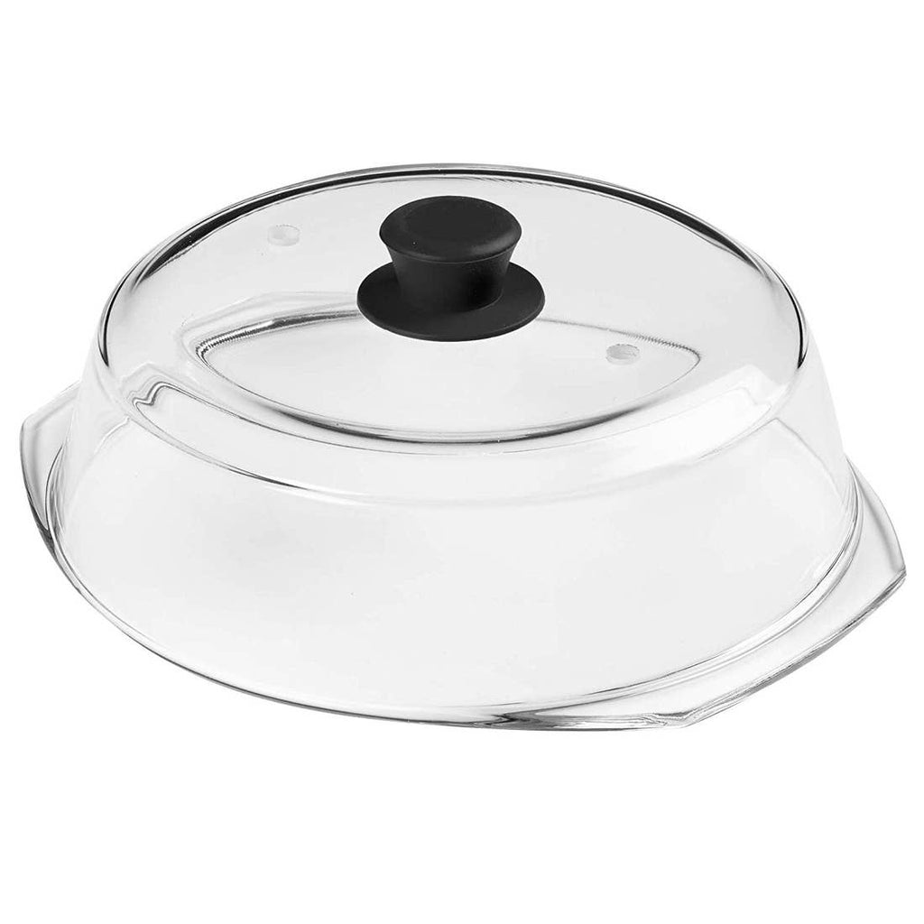 Bezrat Microwave Tall Glass Plate Cover, Black