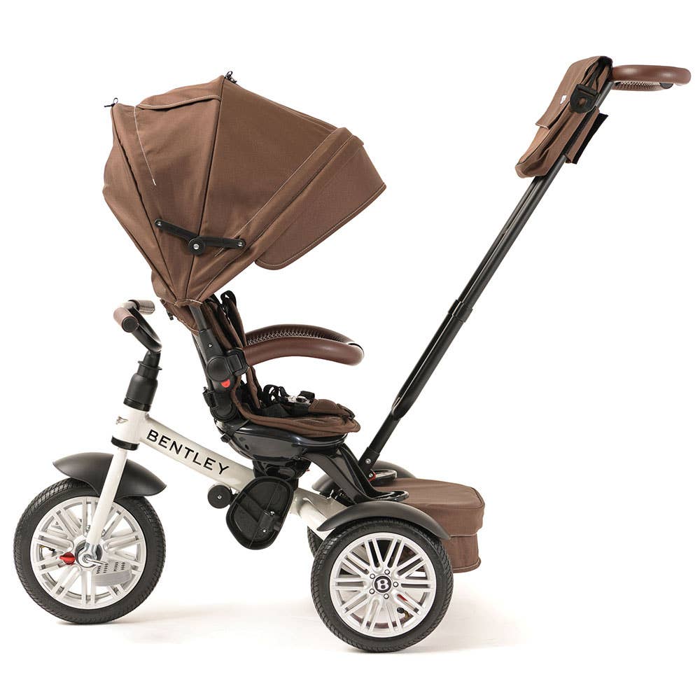 6 in 1 White Satin Bentley Stroller Trike