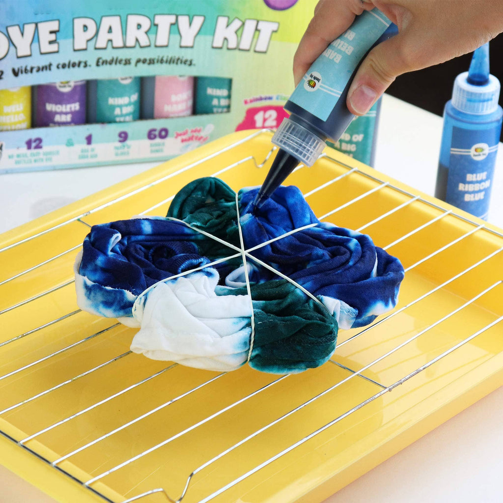 Doodlehog Easy Tie Dye Party Kit for Kids, Adults, and Group