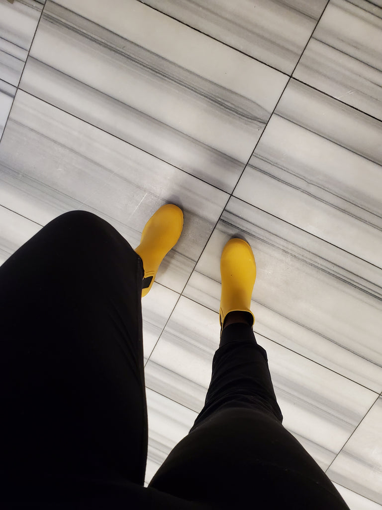 CHELSEA MATTE MUSTARD WOMEN'S RAIN BOOTS