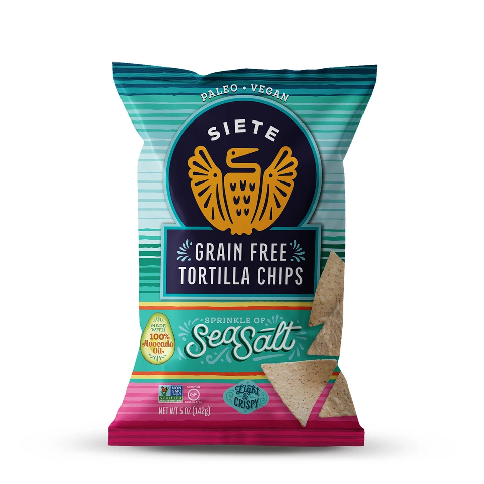 5oz Bag of  Sea Salt Grain Free Tortilla Chips