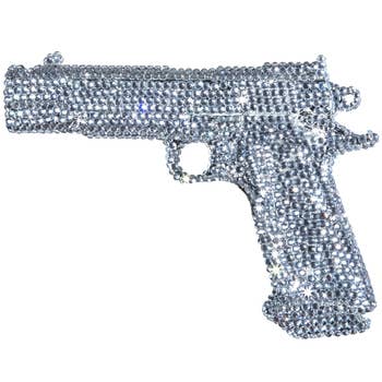 Interior Illusions Plus Graphite Rhinestone Gun - 8.5" long