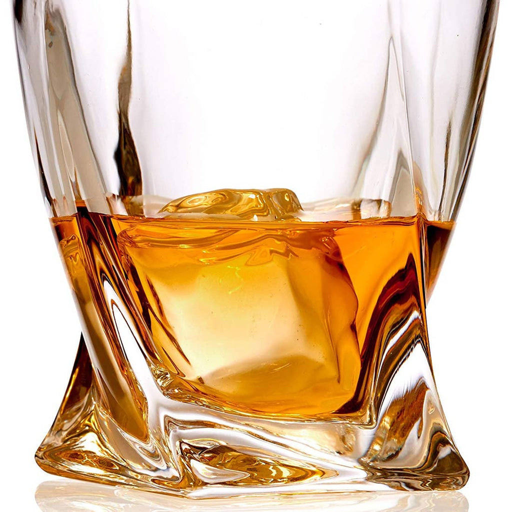 Whiskey Glasses Set of 6 Lead Free Crystal Old Fashioned