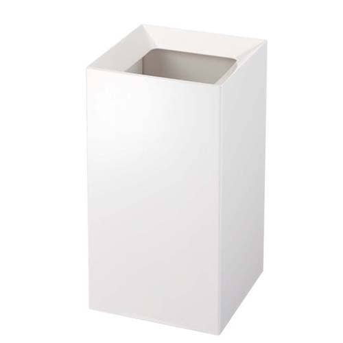 Veil Square Trash Can White