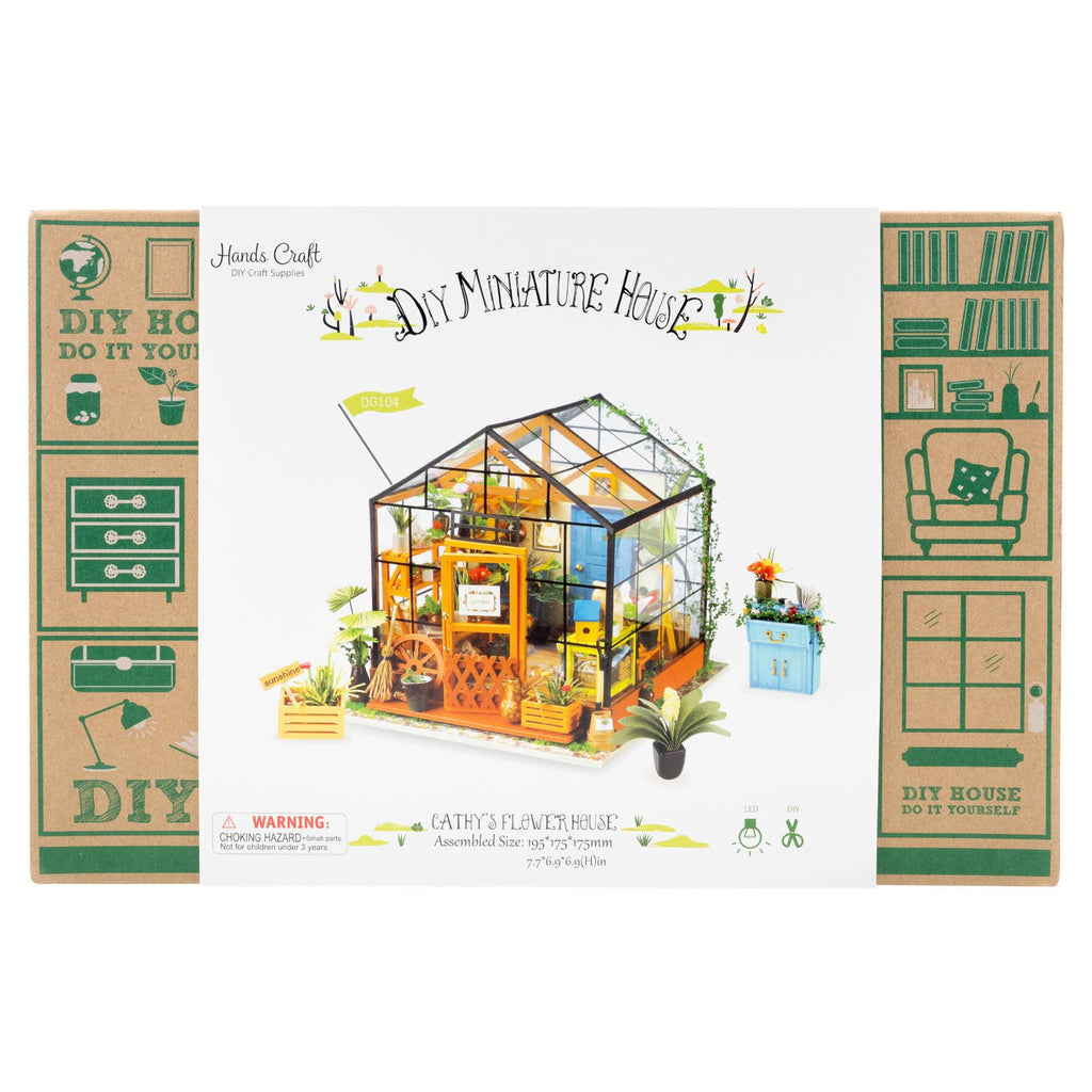 DG104, Cathy's Flower House DIY Miniature Dollhouse Kit