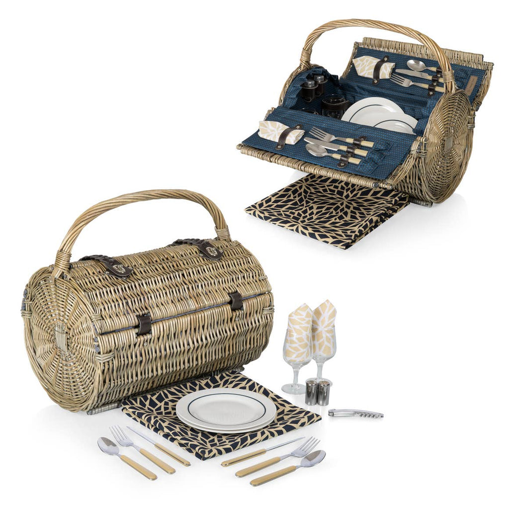 Barrel Picnic Basket - Dahlia