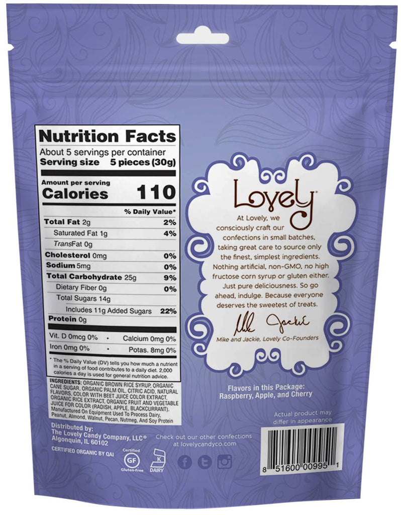 Organic Sour Chewy Candies
