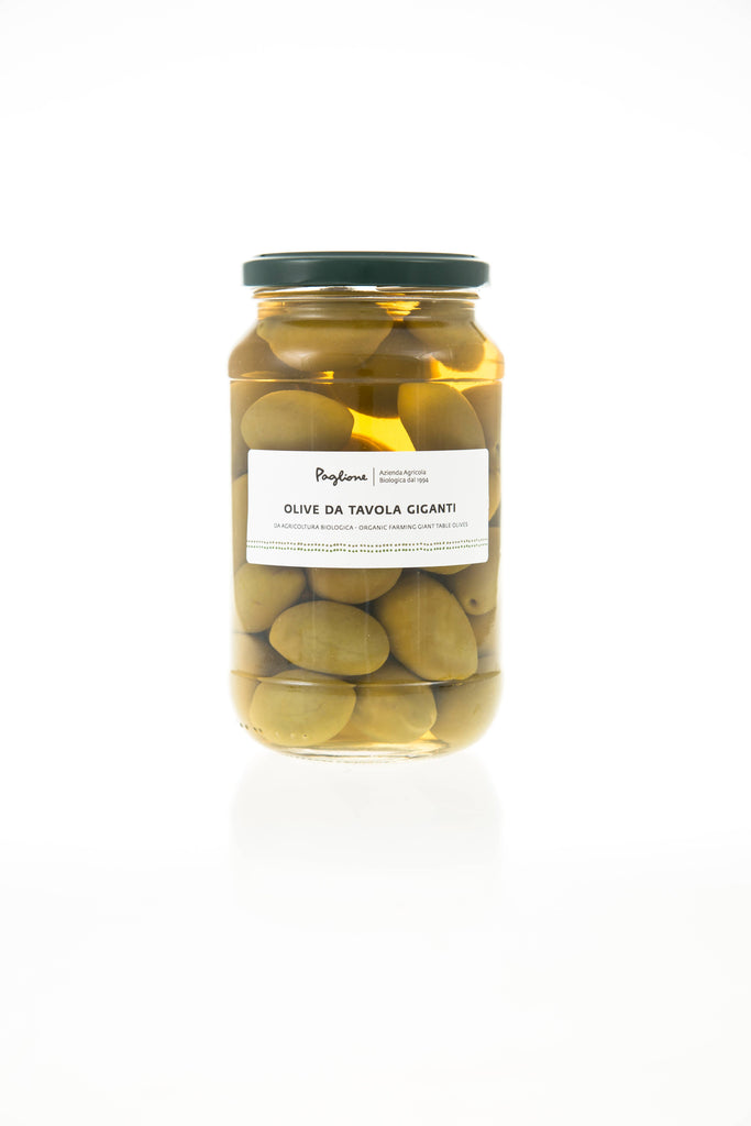 Organic Jumbo Green Table Olives by Agricola Paglione
